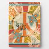 キュートシンプル引用文フォークドーヴカラフルおもしろい フォトプラーク (正面)