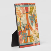 キュートシンプル引用文フォークドーヴカラフルおもしろい フォトプラーク (側面)