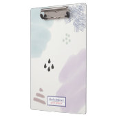 キュートシンプル抽象芸術ブラシストローク クリップボード (左)