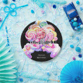 キュートシンプル誕生日キャンディランド ペーパープレート (パーティー)