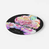 キュートシンプル誕生日キャンディランド ペーパープレート (アングル)