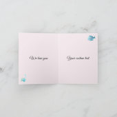 キュートシーアニマルズマーメイドテーマハッピーバースデー カード (内部)