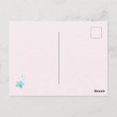 キュートシーアニマルズマーメイドテーマハッピーバースデー ポストカード (裏面)