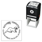 キュートシーオッターラウンドネーム差出人住所 セルフインキングスタンプ (インサイチュ)