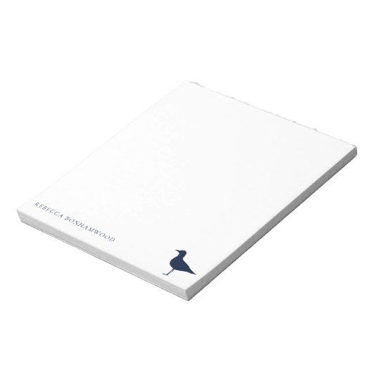 キュートシーガルバードパーソナライズされた自然 ノートパッド (回転)