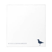 キュートシーガルバードパーソナライズされた自然 ノートパッド (正面)