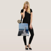 キュートシーガル写真ビーチプリント トートバッグ (モデル)