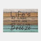 キュートシーサイドビーチハイサマー引用文アート ドアマット (正面)