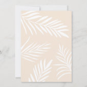 キュートシーシェルズパームビーチパーティースウィート16 招待状 (裏面)