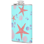 キュートシーシェルヒトデ沿岸夏海ビーチ フラスク (左)