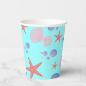 キュートシーシェルヒトデ沿岸夏海ビーチ 紙コップ (右)
