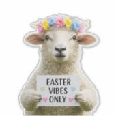 キュートシープイースタービーブスオンリーパステル春 シール (正面)