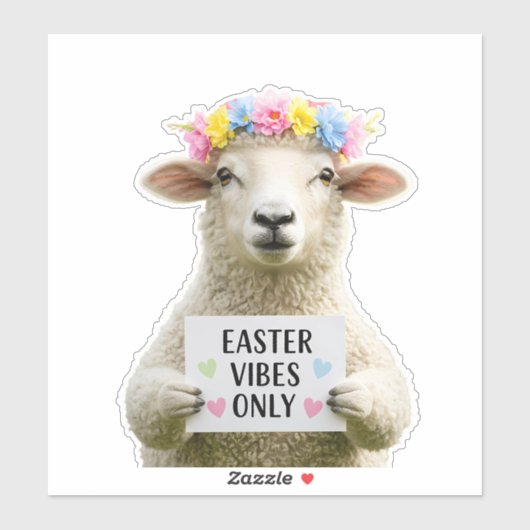 キュートシープイースタービーブスオンリーパステル春 シール (シート)