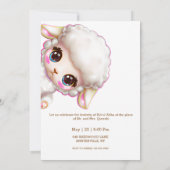 キュートシープイードアルアダディナーパーティの招待状 招待状 (裏面)