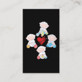 キュートシープヤーン編み物ソックスクロチェット祖母 名刺 (正面)