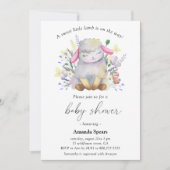 キュートシープラムワイルドフラワーズ招待状 招待状 (正面)