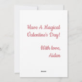 キュートシーホーススウィートアーツハートバレンタイン シーズンカード (裏面)