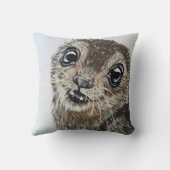 キュートシールカップポートレートアクリル クッション (裏面)