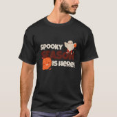 キュートシー不気味ズ幽霊&カボプキンハロウィーン Tシャツ (正面)