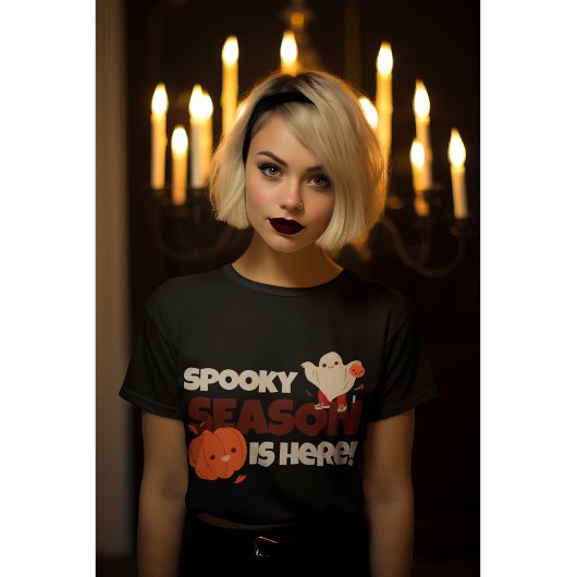 キュートシー不気味ズ幽霊&カボプキンハロウィーン Tシャツ