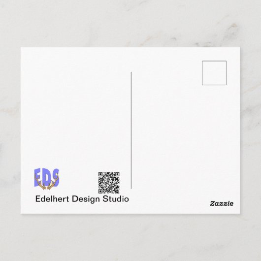 キュートジェイクローズアップDIYはがき ポストカード (裏面)