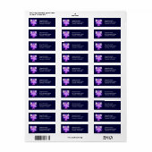 キュートジェミニ〔占星術の〕十二宮図カスタム住所 シール (フルシート)