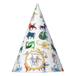 キュートジェミニ〔占星術の〕十二宮図誕生日 パーティーハット