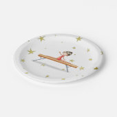 キュートジムティクスガール誕生日 ペーパープレート (アングル)