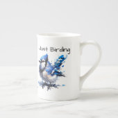 キュートジャスト野鳥観察ブルージェイ ボーンチャイナマグカップ (右)