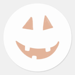 キュートジャックオランタンパンプキンハッピーハローウィン ラウンドシール