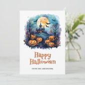 キュートジャックオランタンムーンこうもりハッピーハローウィン シーズンカード (スタンド正面)