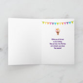 キュートジャングルアニマルアーク誕生日 カード (内部)