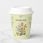 キュートジャングルアニマルサファリ誕生日 紙コップ (正面)