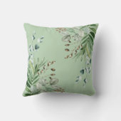 キュートジャングルサファリアニマルズグリーンベビー子供部屋 クッション (裏面)