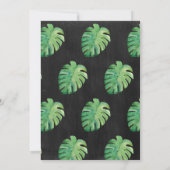 キュートジャングルサファリキレーフシャルボード誕生日 招待状 (裏面)