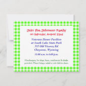 キュートジャンピングキッズファミリー懇親会招待状 招待状 (裏面)