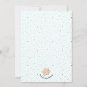 キュートジンガーブレッドハウスホリデークッキーエクスチェンジ 招待状 (裏面)