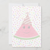 キュートスイカ誕生日 招待状 (裏面)