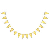 キュートスイスチーズウェッジカスタムレタリング バンティングフラッグ (全)