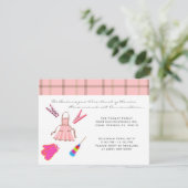 キュートスイートハウスウォーミングパーティー招待状 招待状 (スタンド正面)