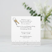 キュートスイートハウスウォーミングパーティー招待状 招待状 (スタンド正面)