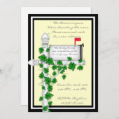 キュートスイートハウスウォーミングパーティー招待状 招待状 (正面/裏面)