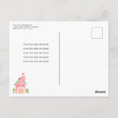 キュートスウィートお祝いキャンディランド子供の誕生日 ポストカード (裏面)