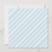 キュートスウィートコウノトリハート男の赤ちゃんシャワー 招待状 (裏面)