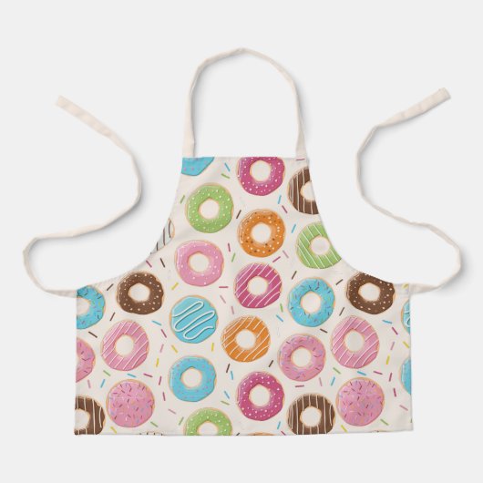 キュートスウィートドーナツベーキングパーティー エプロン (正面)