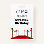 キュートスウィート16バスベリーアクセス招待状VIP バッジ (正面)