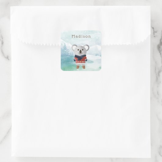 キュートスウェータドコアラ スクエアシール (バッグ)