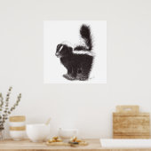 キュートスカンク – スケッチ ポスター (キッチン)