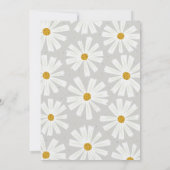 キュートスカンジィデイジーベビーシャワー招待状 招待状 (裏面)