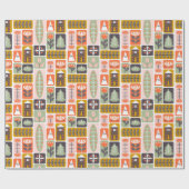 キュートスカンジナビアスタイル自然 ラッピングペーパー (フラット)